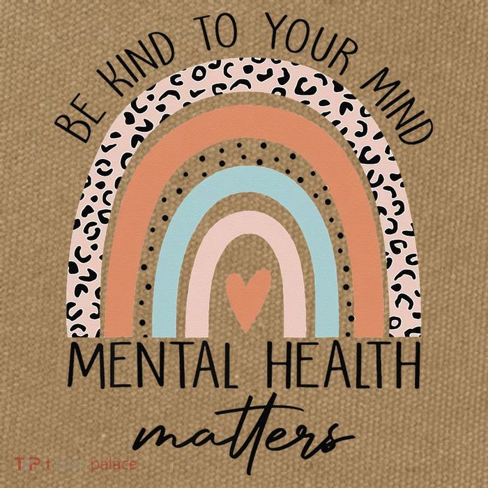 Be Kind To Your Mind Mental Health Matters Awareness Cotton Canvas Backpack