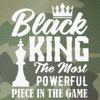 Black King The Most Powerful Piece in The Game Legacy Tie Dye Trucker Hat