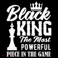 Black King The Most Powerful Piece in The Game Button