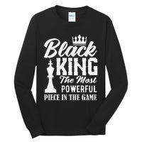 Black King The Most Powerful Piece in The Game Tall Long Sleeve T-Shirt