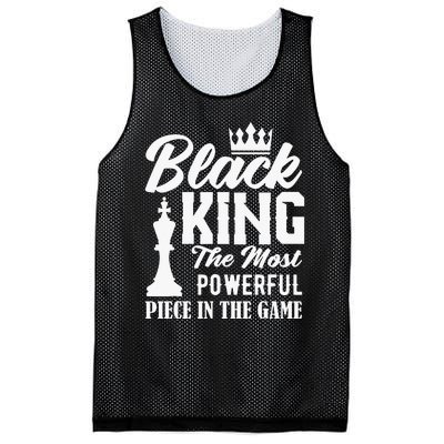 Black King The Most Powerful Piece in The Game Mesh Reversible Basketball Jersey Tank