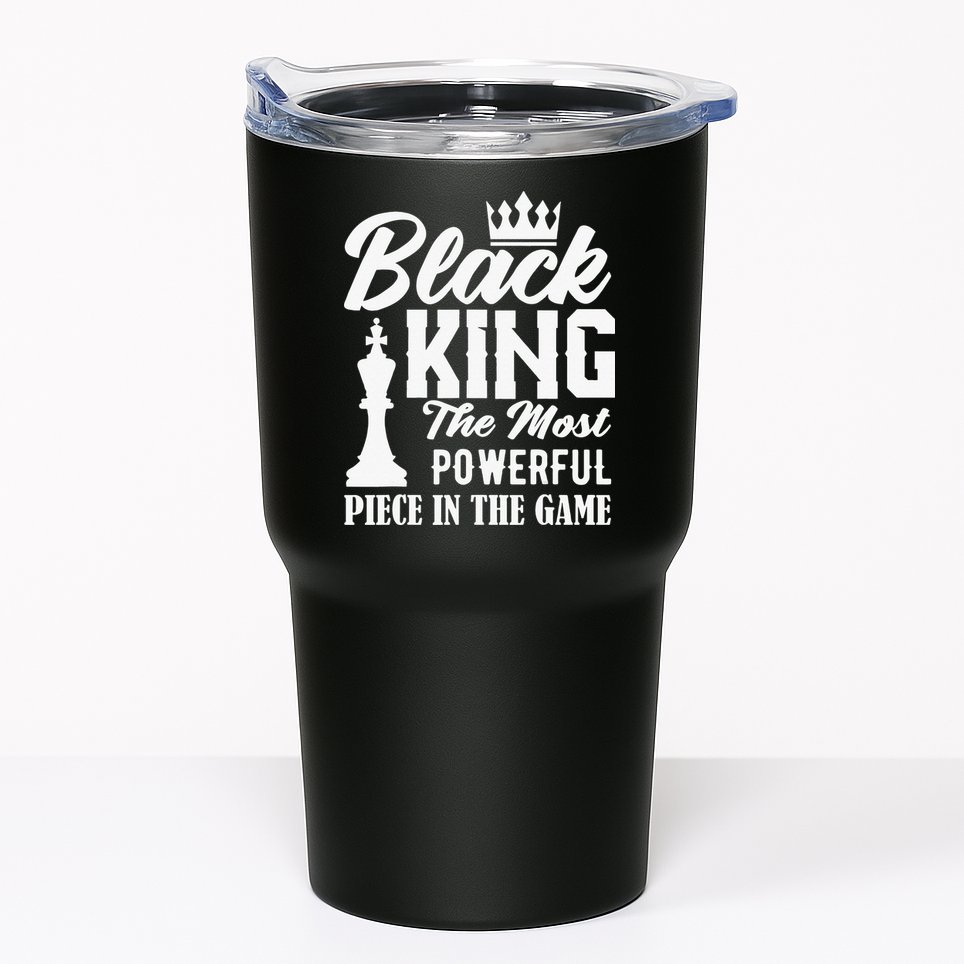 Black King The Most Powerful Piece in The Game Tumbler