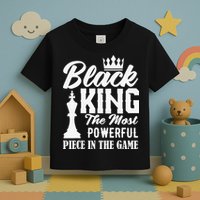 Black King The Most Powerful Piece in The Game Toddler T-Shirt