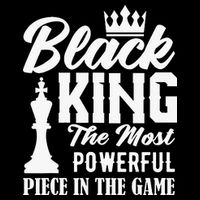 Black King The Most Powerful Piece in The Game Women's Crop Top Tee