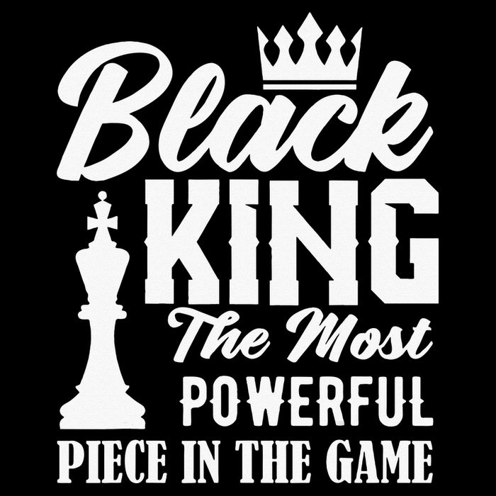 Black King The Most Powerful Piece in The Game Women's Crop Top Tee
