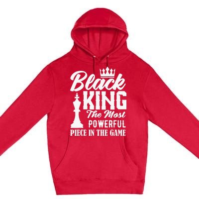 Black King The Most Powerful Piece in The Game Premium Pullover Hoodie