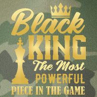 Black King The Most Powerful Piece in The Game Legacy Tie Dye Trucker Hat