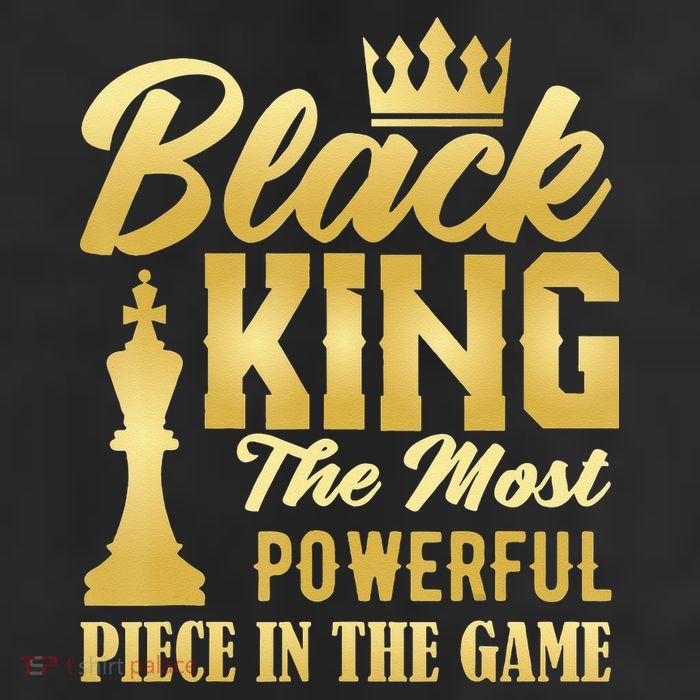 Black King The Most Powerful Piece in The Game Cool Comfort Performance Bucket Hat