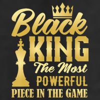 Black King The Most Powerful Piece in The Game Beanie
