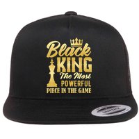 Black King The Most Powerful Piece in The Game Flatbill Hat