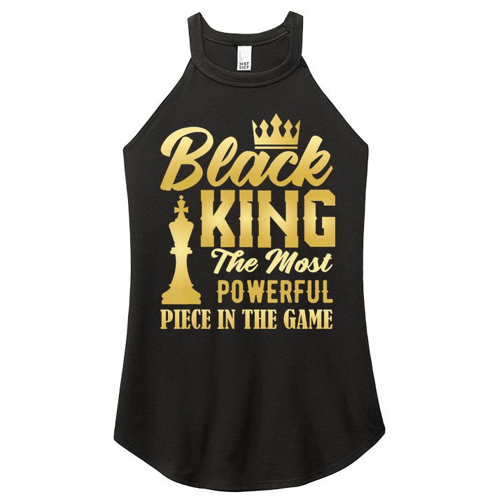 Black King The Most Powerful Piece in The Game Women's Perfect Tri Rocker Tank