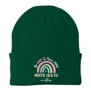 Be Kind To Your Mind Mental Health Matters Awareness Knit Cap Winter Beanie