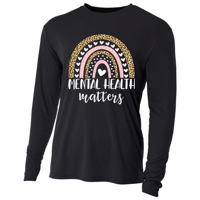 Be Kind To Your Mind Rainbow Mental Health Matters Awareness Cooling Performance Long Sleeve Crew