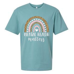 Be Kind To Your Mind Rainbow Mental Health Matters Awareness Sueded Cloud Jersey T-Shirt