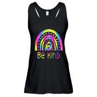 Be Kind Tie Dye Rainbow Choose Kindness Autism Awareness Ladies Essential Flowy Tank