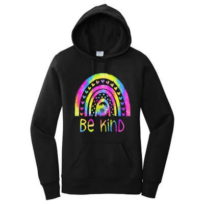 Be Kind Tie Dye Rainbow Choose Kindness Autism Awareness Women's Pullover Hoodie