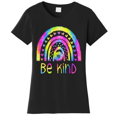 Be Kind Tie Dye Rainbow Choose Kindness Autism Awareness Women's T-Shirt