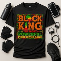 Black King The Most Powerful Piece In The Game Celebrate Black History Cooling Performance Crew T-Shirt