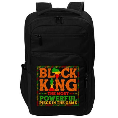 Black King The Most Powerful Piece In The Game Celebrate Black History Impact Tech Backpack