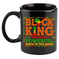 Black King The Most Powerful Piece In The Game Celebrate Black History 11oz C Handle Ceramic Mug