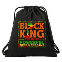Black King The Most Powerful Piece In The Game Celebrate Black History Drawstring Bag