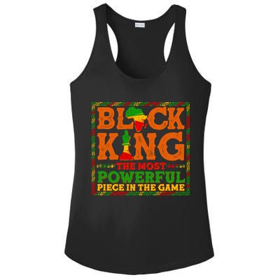 Black King The Most Powerful Piece In The Game Celebrate Black History Ladies PosiCharge Competitor Racerback Tank