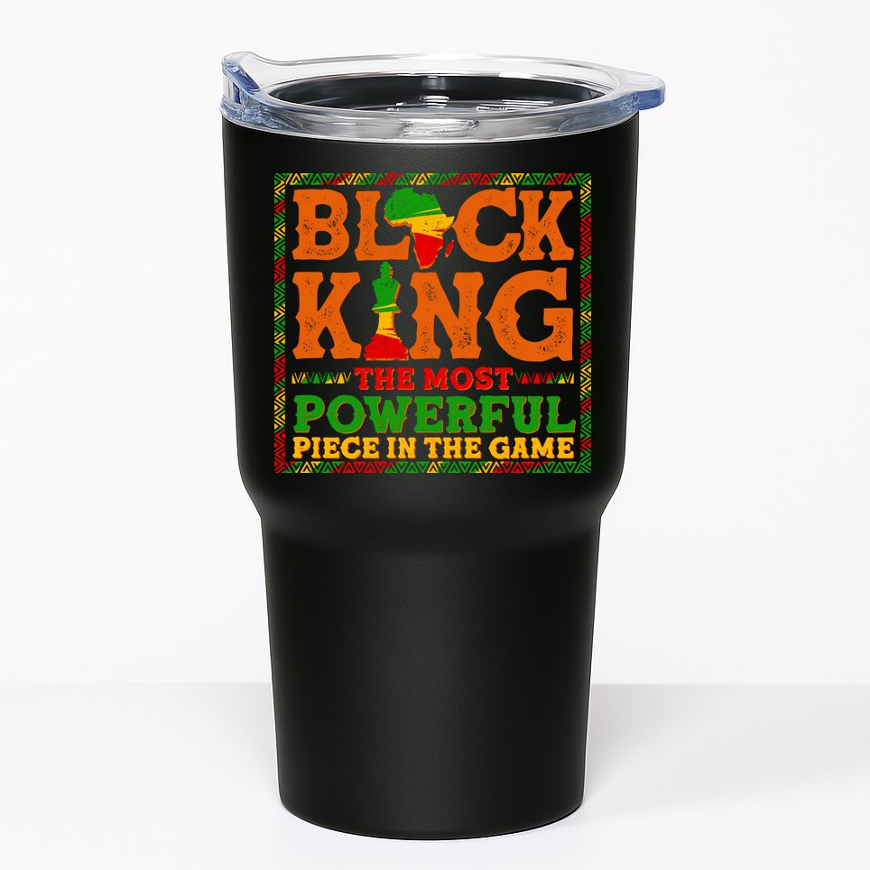 Black King The Most Powerful Piece In The Game Celebrate Black History Tumbler