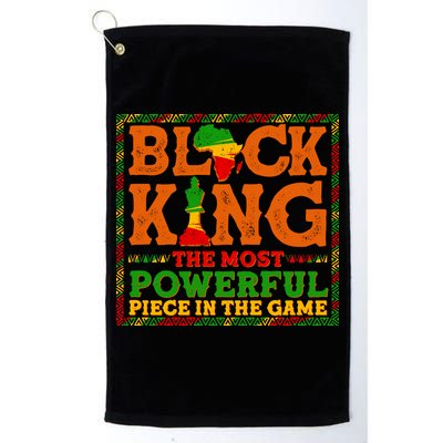 Black King The Most Powerful Piece In The Game Celebrate Black History Golf Towel