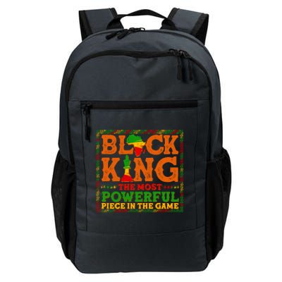 Black King The Most Powerful Piece In The Game Celebrate Black History Daily Commute Backpack