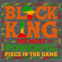Black King The Most Powerful Piece In The Game Celebrate Black History 7-Panel Snapback Hat