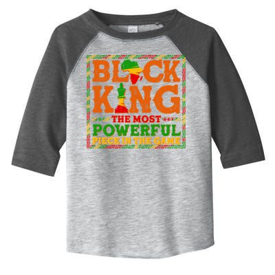 Black King The Most Powerful Piece In The Game Celebrate Black History Toddler Fine Jersey T-Shirt