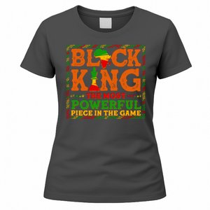 Black King The Most Powerful Piece In The Game Celebrate Black History Women's T-Shirt