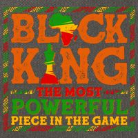 Black King The Most Powerful Piece In The Game Celebrate Black History Cotton Canvas Backpack