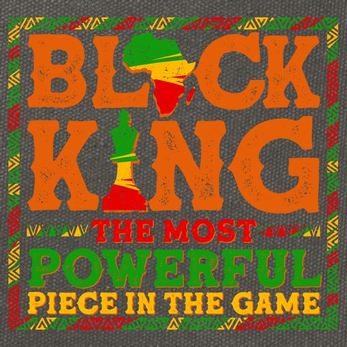 Black King The Most Powerful Piece In The Game Celebrate Black History Cotton Canvas Backpack