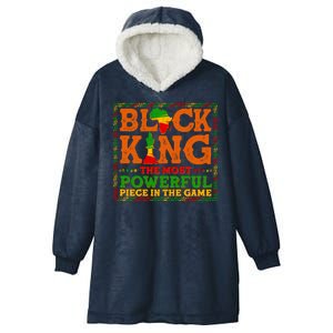 Black King The Most Powerful Piece In The Game Celebrate Black History Hooded Wearable Blanket