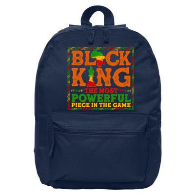 Black King The Most Powerful Piece In The Game Celebrate Black History 16 in Basic Backpack