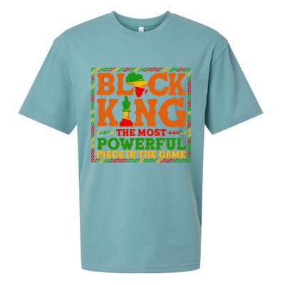 Black King The Most Powerful Piece In The Game Celebrate Black History Sueded Cloud Jersey T-Shirt
