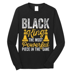 Black King The Most Powerful Piece in The Game Long Sleeve Shirt