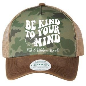 Be Kind To Your Mind Red Ribbon Week Groovy Legacy Tie Dye Trucker Hat