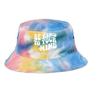 Be Kind To Your Mind Red Ribbon Week Groovy Tie Dye Newport Bucket Hat