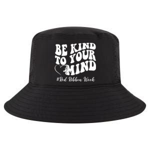 Be Kind To Your Mind Red Ribbon Week Groovy Cool Comfort Performance Bucket Hat