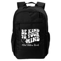 Be Kind To Your Mind Red Ribbon Week Groovy Backpack