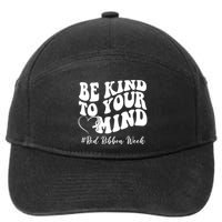 Be Kind To Your Mind Red Ribbon Week Groovy 7-Panel Snapback Hat