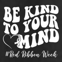 Be Kind To Your Mind Red Ribbon Week Groovy Beanie