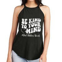 Be Kind To Your Mind Red Ribbon Week Groovy Women's Perfect Tri Rocker Tank