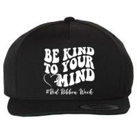 Be Kind To Your Mind Red Ribbon Week Groovy Wool Snapback Cap