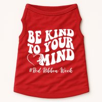 Be Kind To Your Mind Red Ribbon Week Groovy Doggie Tank