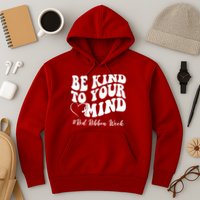 Be Kind To Your Mind Red Ribbon Week Groovy Hoodie