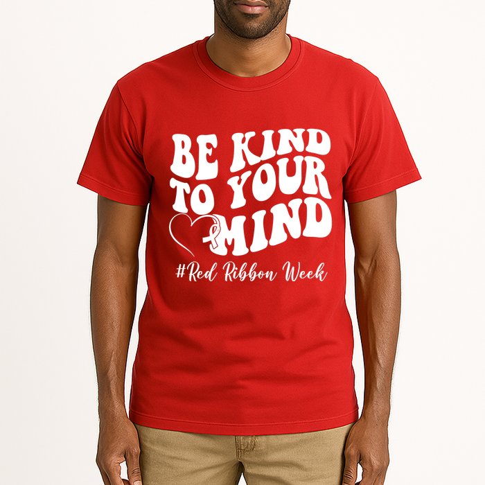 Be Kind To Your Mind Red Ribbon Week Groovy Tall T-Shirt