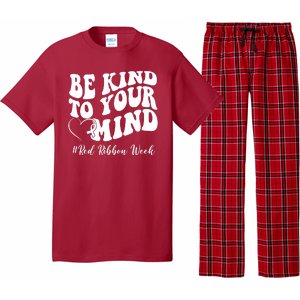 Be Kind To Your Mind Red Ribbon Week Groovy Pajama Set